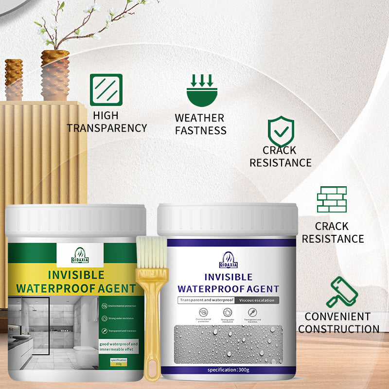 Transparent Waterproof Adhesive for Exterior Walls and Bathrooms, Leak Repair Adhesive, No Brick Smashing, Floor Waterproof Adhesive, Nano Coating