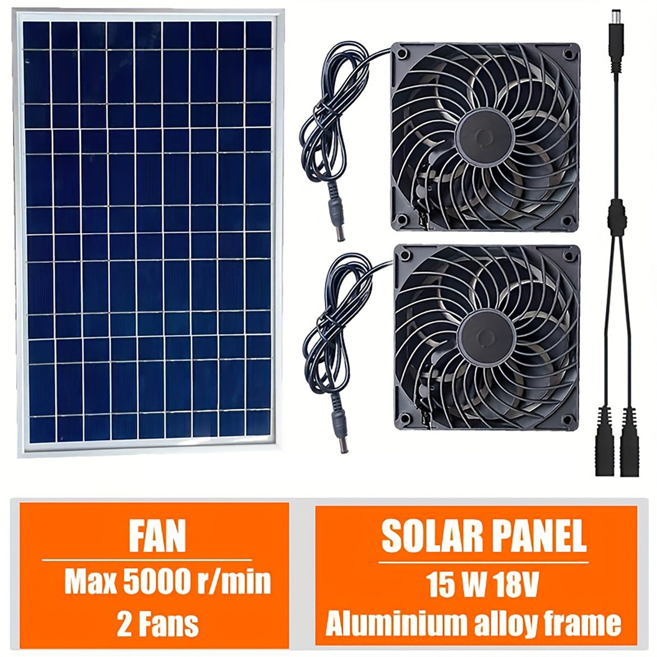 Exclusive Solar Ventilation Fan Exhaust Fan Solar Photovoltaic Pet House Ventilation Convection Cooling Blower
