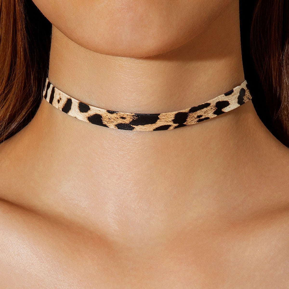 European and American Style Ocean-themed Cross Conch Starfish Pendant Leopard Print Exaggerated Necklace Collarbone Chain Jewelry