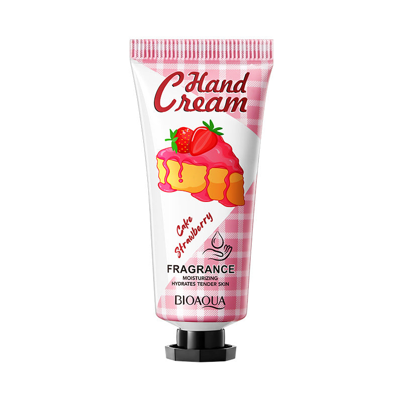 Full English Strawberry Cake Hand Cream BIOAOUA Fragrance Hand Cream  Foreign Trade Wholesale