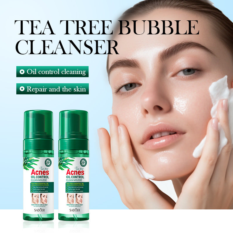 Full English Tea Tree Mousse Facial Cleanser150gSADOER Clean Bubble Dense Facial Cleanser  Wholesale