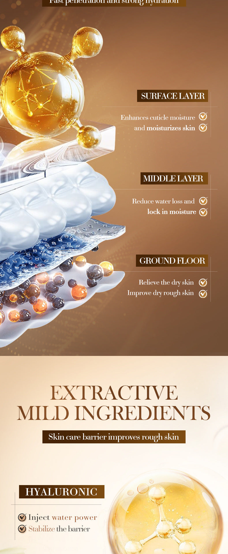 Hyaluronic Acid Hydrating Moisturizing Serum SADOER Skin rejuvenation and moisturizing essence liquid cross-border wholesale