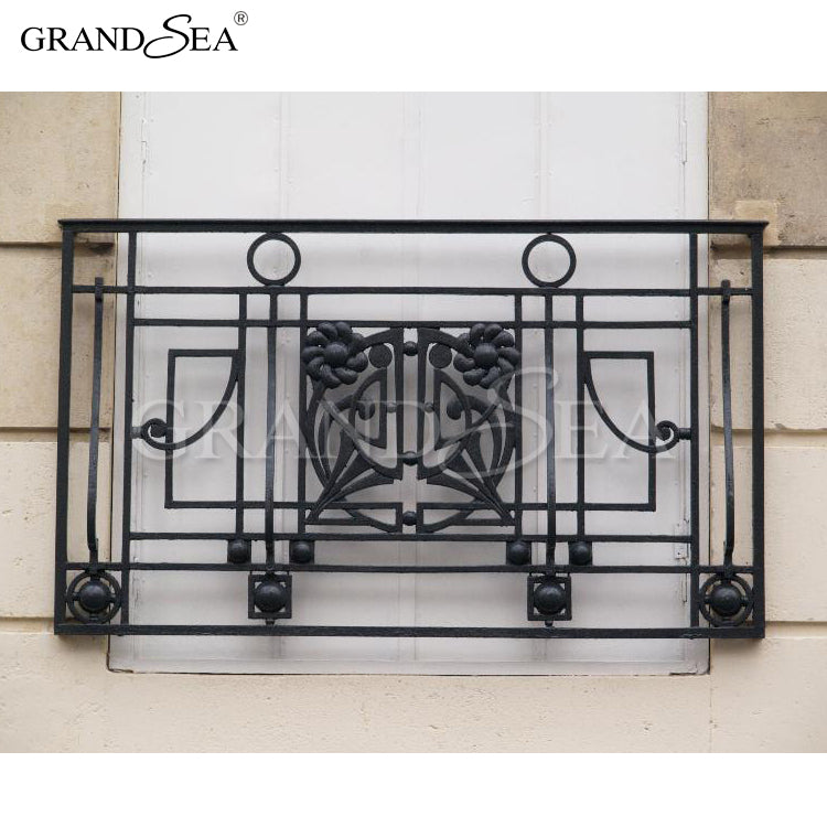 Specialty Fancy Decorative Wrought Iron Window Grill Design for Safety