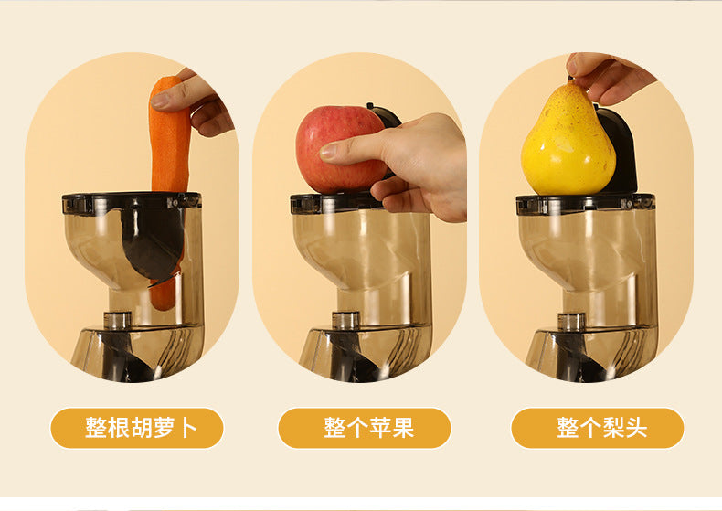 Juicer Household Pulp and Juice Separator Multifunctional Commercial Large Caliber Fruit and Vegetable Juicer