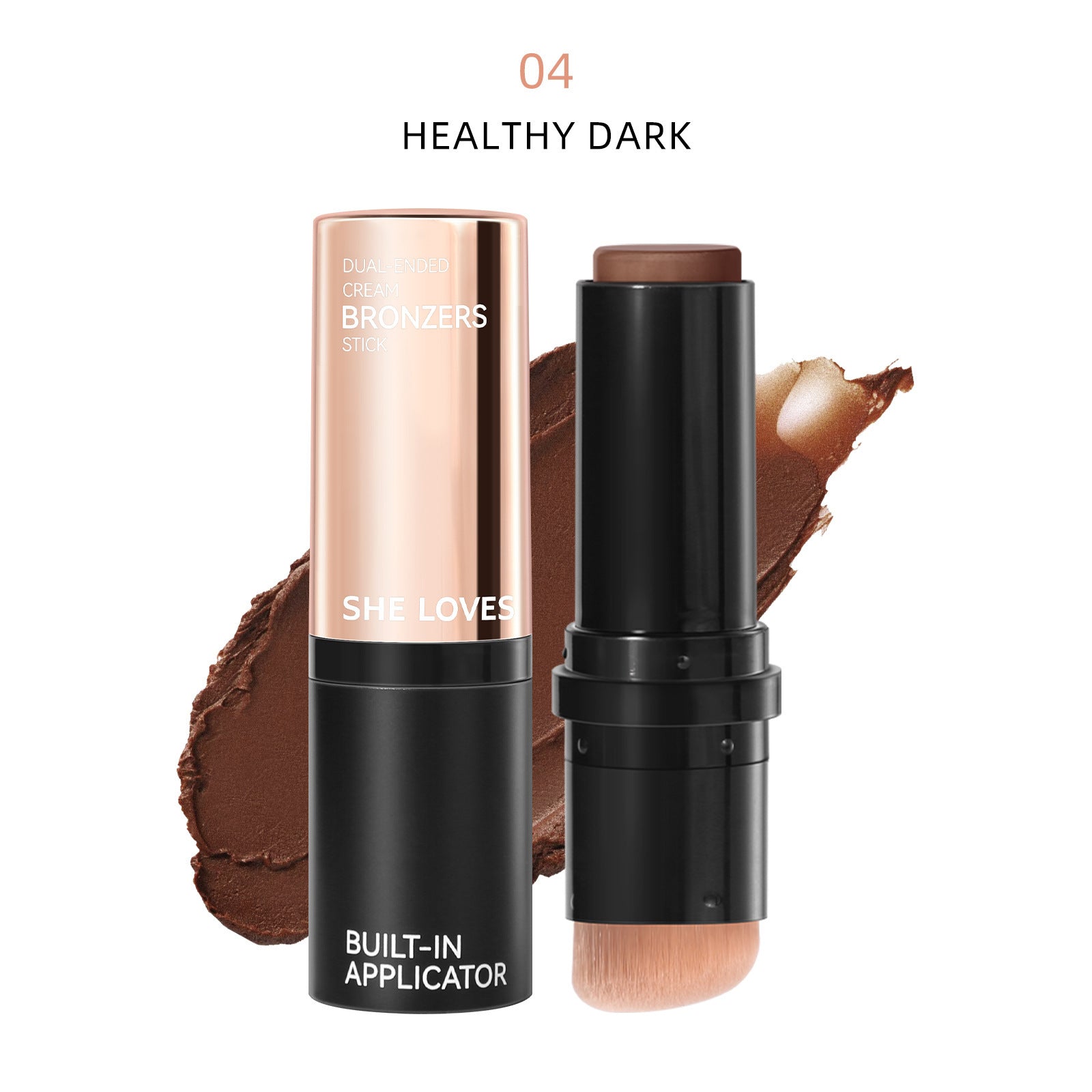 Bronzers Double-Ended Shadow Contour Stick Cheek Contour Modification Multi-Purpose Makeup Highlight Bronze Stick