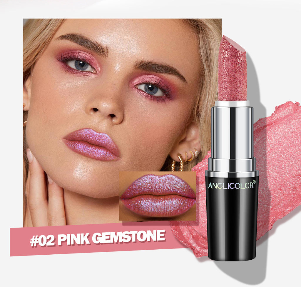 Specially designed for makeup, non-smudging, non-stick cup lipstick, pearlescent moisturizing lipstick, pearlescent nourishing moisturizing color-changing lip balm