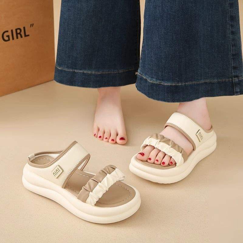 Women's French-style Sandals to Match Dress2025New Summer Versatile Open-Toe Sandals for Outdoor Wear