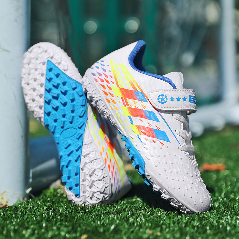 2025New Football Shoes for Men and Women, Medium and Large Children, Students, Long Spike Training Shoes, Youth Grass and Artificial Grass Field Sports