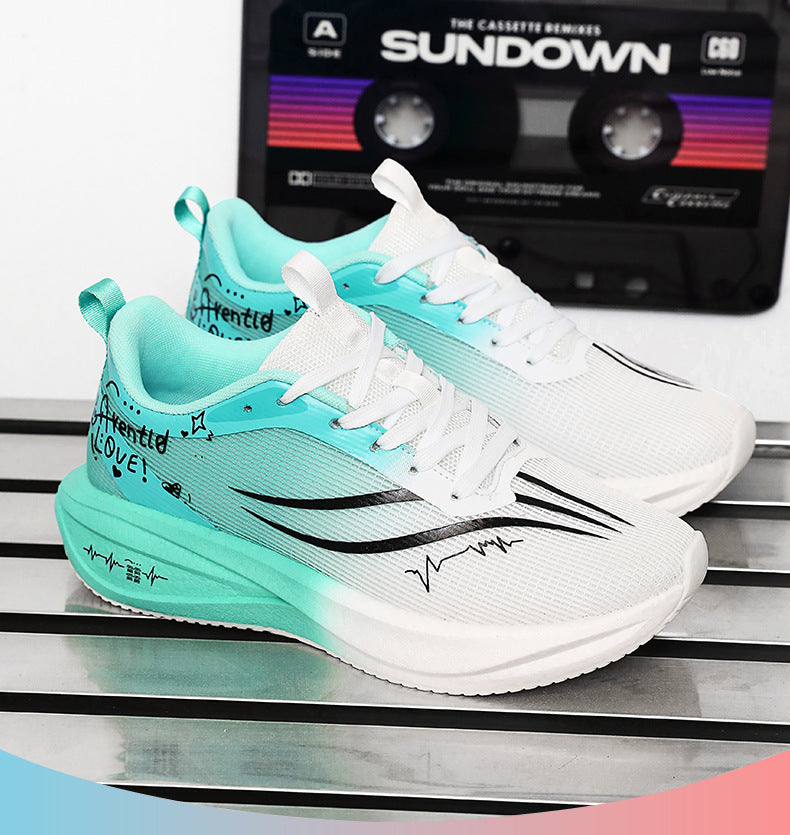 Autumn Winter New Style Feidian Carbon Plate Cushioning Rebound Sports Shoes Casual Fashion Men's Shoes Couple Breathable Comfortable Running Shoes