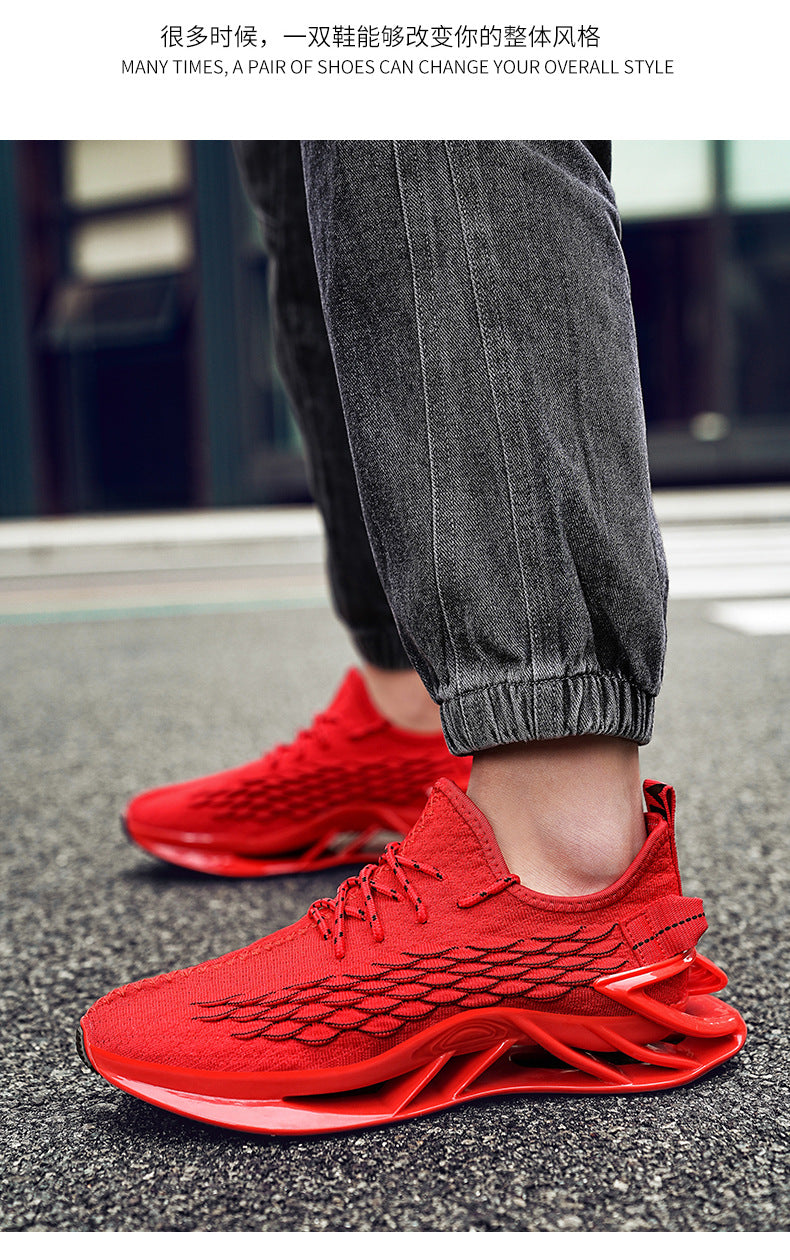 2025Spring and Summer New Large Size Men's Sports Running Shoes Versatile Student Blade Shoes Casual Trendy Shoes for Men