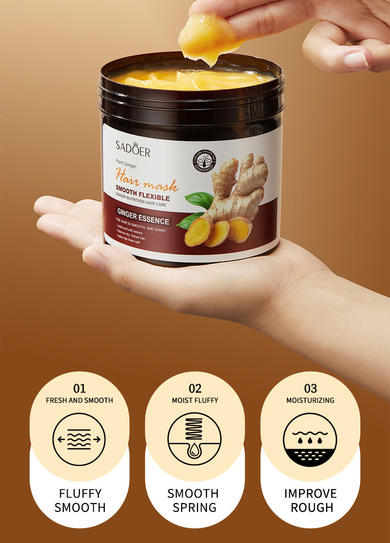 Full English Ginger Hair Mask500g SADOER Moisturizing and Smooth Hair Care  Foreign Trade Live Wholesale
