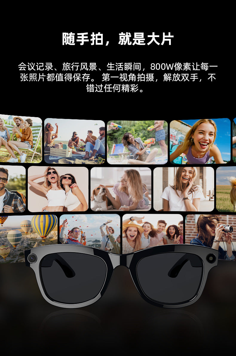 M01Smart Glasses800100 Megapixel Camera with Image Stabilization1200P Video Recording AI Simultaneous interpretation M01 Pro