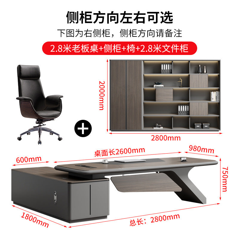 Painted Office Desk Executive Desk President Leader Chairman Boss Desk Office Manager Desk Office Desk and Chair Set
