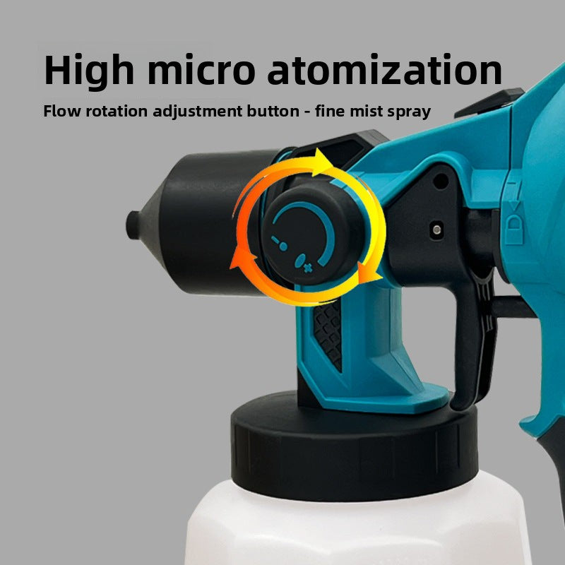 High Power Wireless21VMT Rechargeable Lithium Battery Spray Bottle Wireless Detachable Convenient Paint Spray Gun