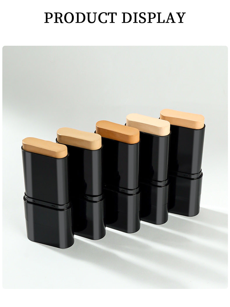 Makeup Concealer Long-lasting Foundation Puff Brush+Solid Foundation Cream 2-in-1 Edition