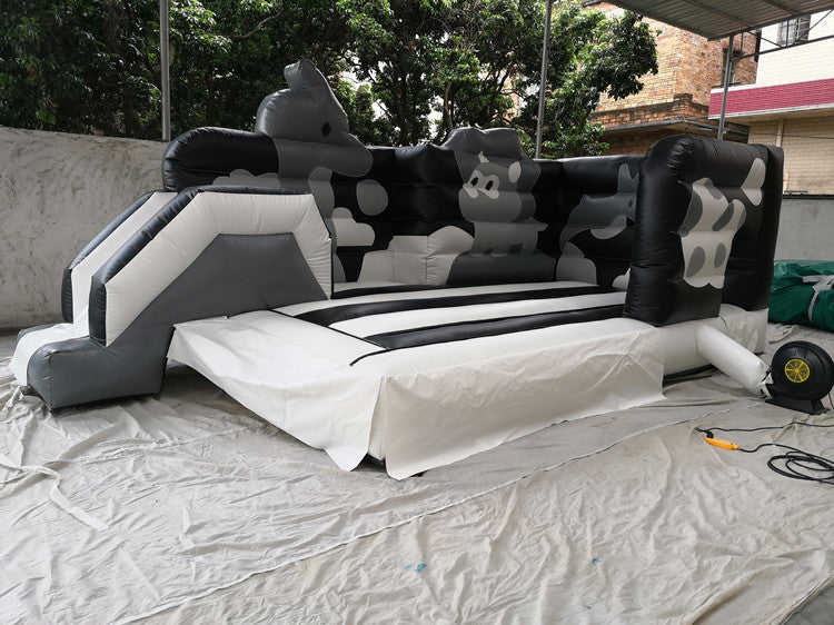 Indoor and Outdoor Small Inflatable Trampoline Jumping Bed Children's Play Castle Sports Slide Naughty Castle Toy Manufacturer