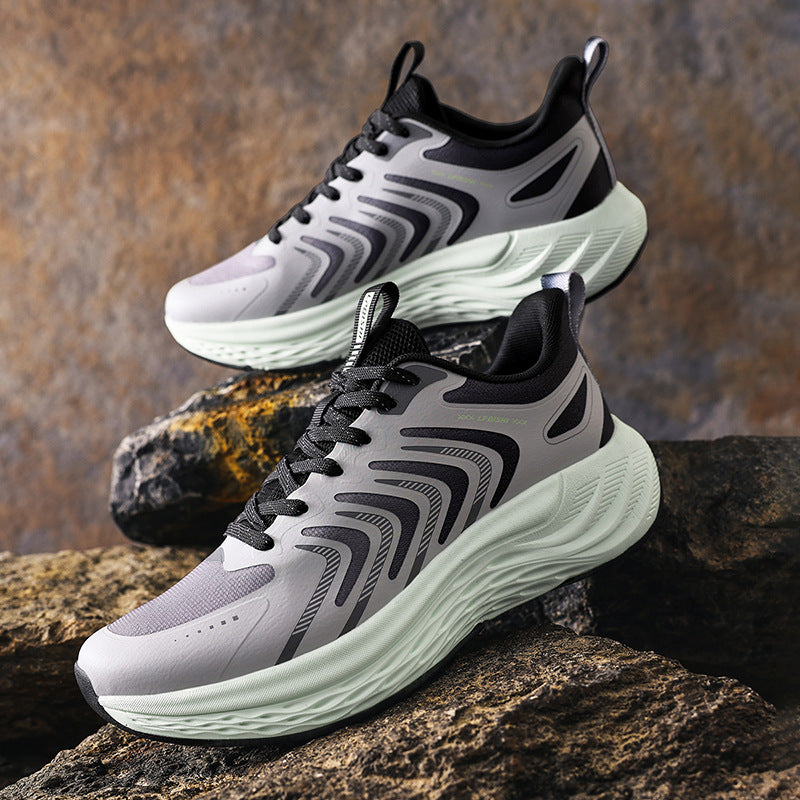 2025New Men's Shoes Lightweight Running Soft Sole Breathable Non-Slip Odor-Resistant Men's Mesh Outdoor Casual Shoes Sports Shoes