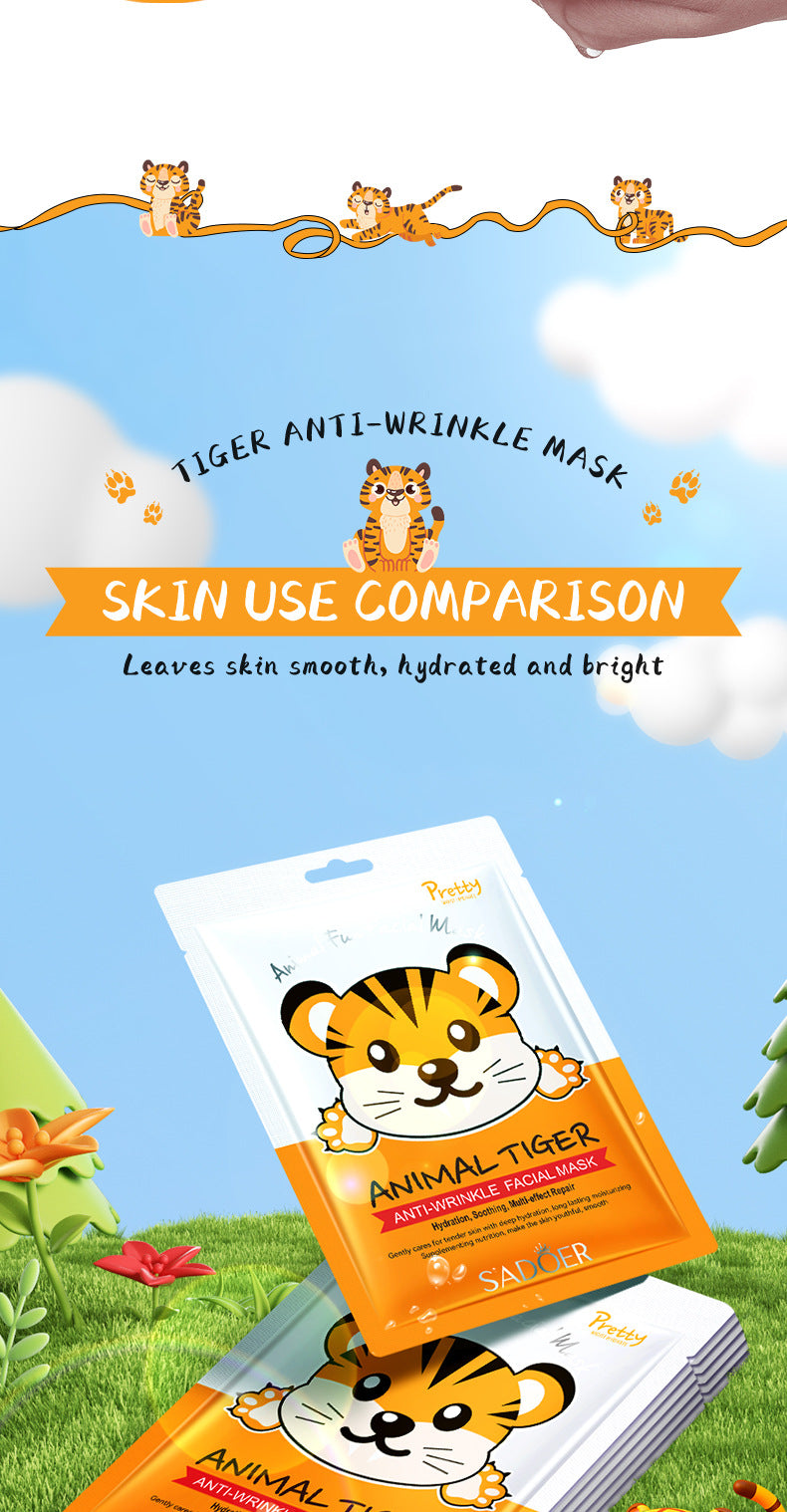 Full English Animal Pattern Mask25g SADOER Hydrating and Moisturizing Skin Care Tablets for  Wholesale