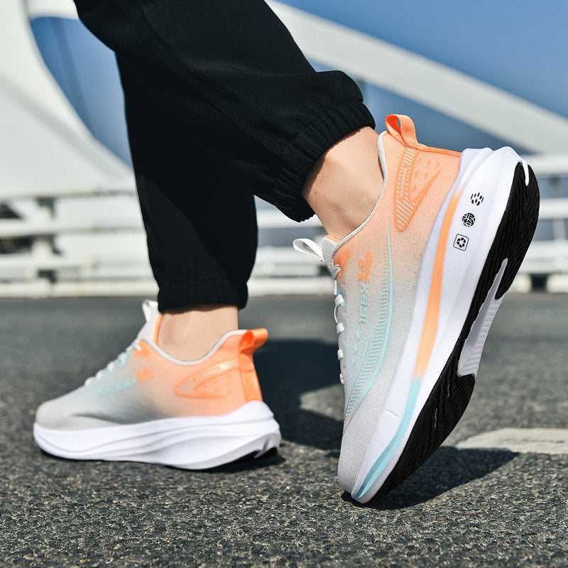 2025Large Size Marathon Running Shoes for Men and Women, Outdoor Aerobic Running, Lightweight and Breathable, Student Physical Test Running Shoes