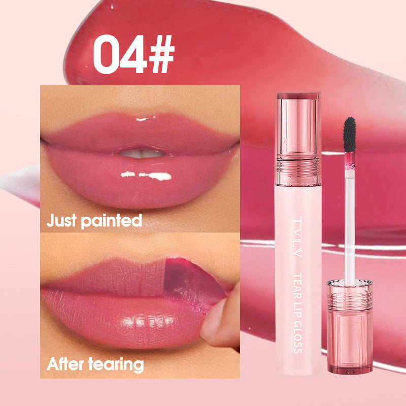 Makeup Peel-off Lip Glaze Nude Color Lip Gloss Pen Film-forming Waterproof Long-lasting Non-stick Cup Full Supply
