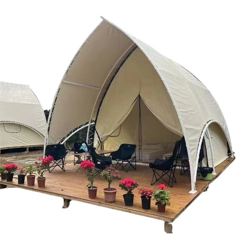 Kale Outdoor Sailing Tent Camp Parent-Child Vacation Scenic Area Double-Layer Insulated Wild Luxury Hotel Homestay Tent Manufacturer