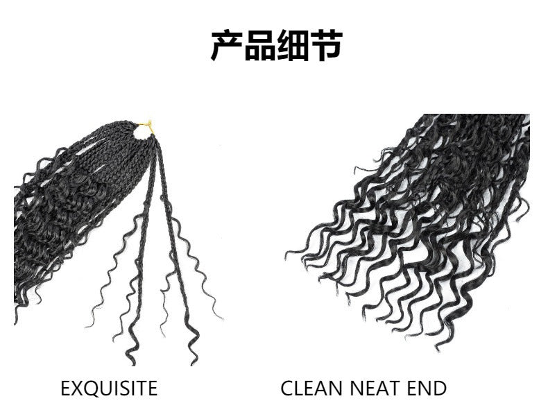 Three-strand Braid Concubine Xuchang Chemical Fiber Crochet Hair European and American Style Wig Braid Goddess Box Braids Hair