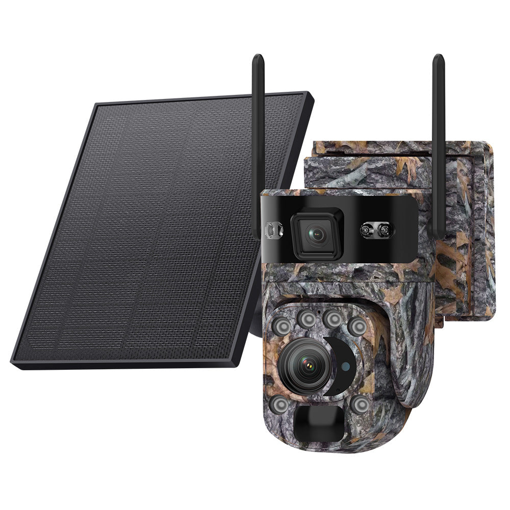 Specially designed for the new bush camouflage pattern4G Solar-powered Camera6MP Hd202x Zoom Surveillance Camera