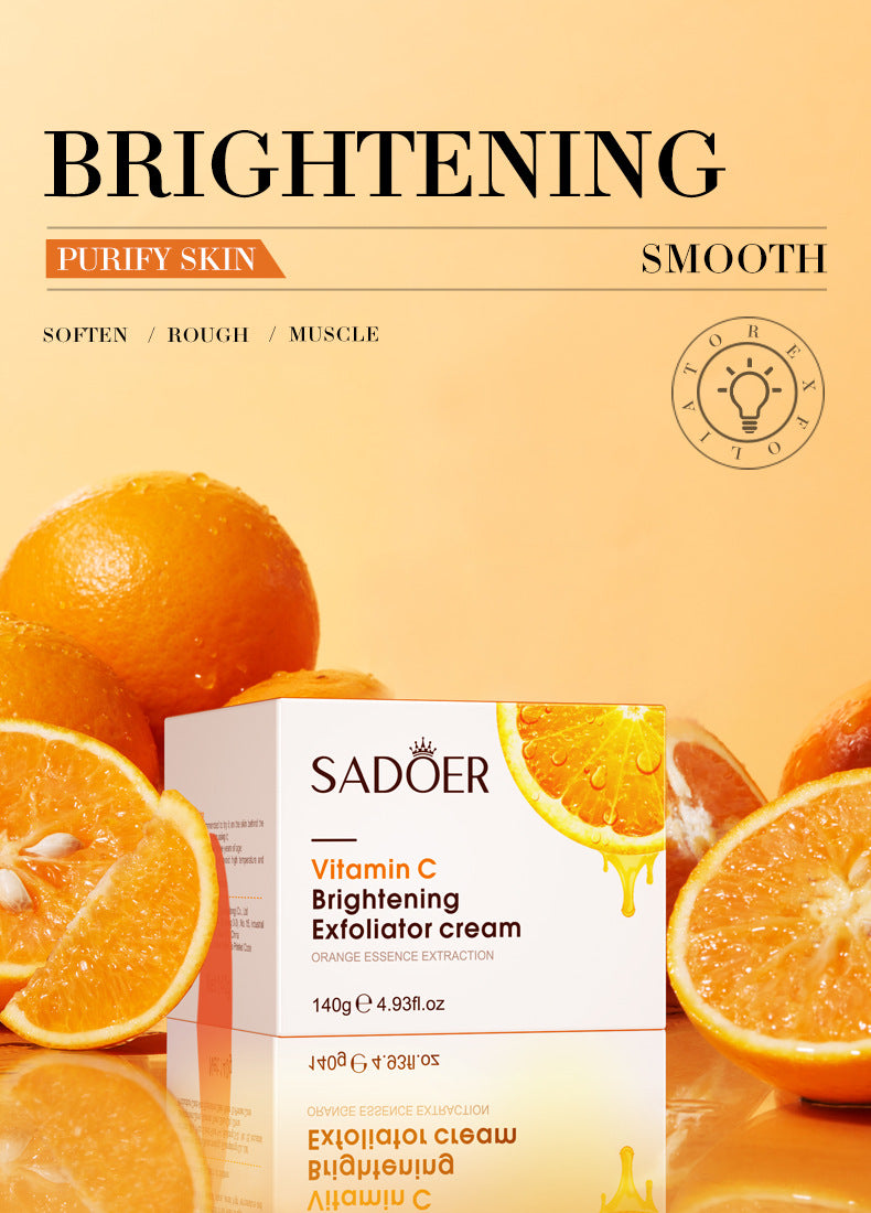 Vitamin C Lotion140g SADOER Deep Cleansing Gel Scrub Cross-Border Foreign Trade Wholesale