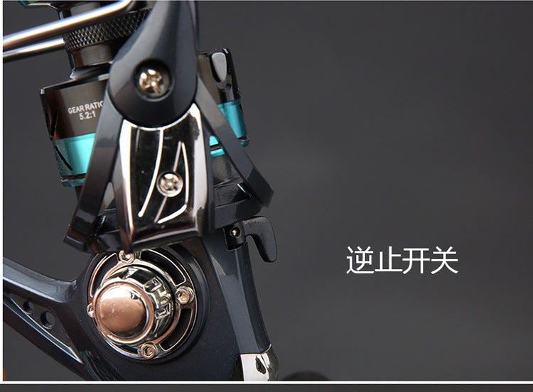 Manufacturer In-Stock Spinning Wheel Metal Fishing Reel Lure Fishing Reel Sea Rod Long Casting Fishing Line Reel Stainless Steel Sea Rod Spinning Wheel