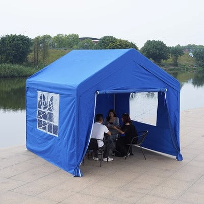 Night Market Stall Internet Celebrity Tent Courtyard Outdoor Foldable Advertising Rainproof Sunshade Four-Corner Umbrella Parking Shed