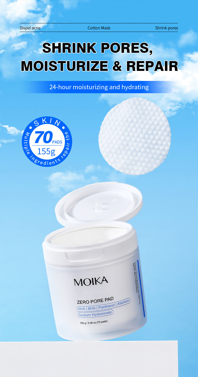Custom Trade Ethanol Acid Cotton Pads Vitamin Exfoliating Facial Cleansing Bio Pads Individually Packaged