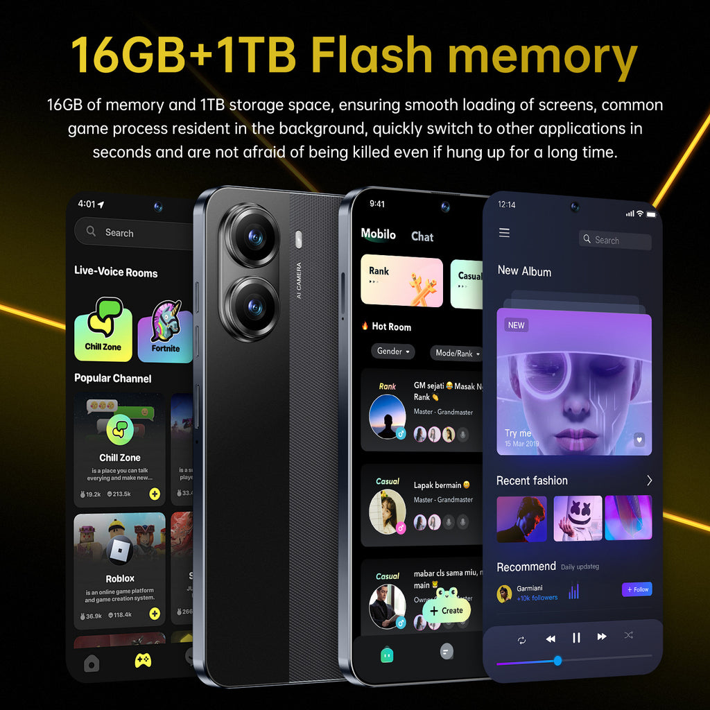 New AliExpress Hot-Selling Mobile Phones X7 Pro Android16+1T Intelligence5G Mobile Phone7.3HD Large Screen