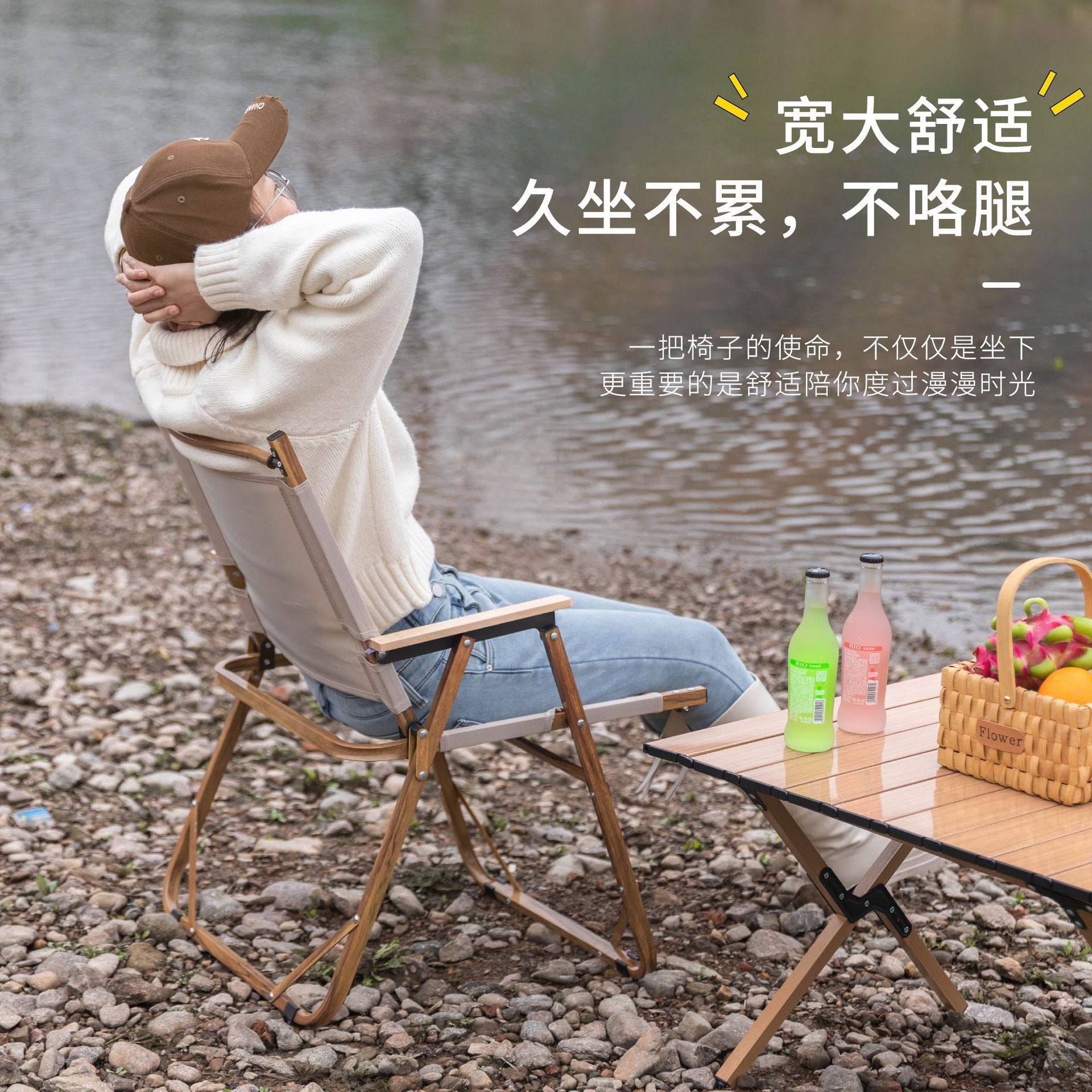 Wholesale Outdoor Folding Chair Aluminum Alloy Portable Kermit Chair Camping Chair Lightweight Folding Stool