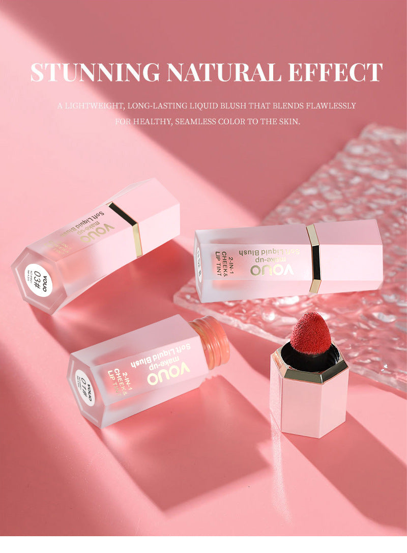 Liquid Lip Glaze Lipstick Face Lip Cheek Two-in-one Multi-functional Blush Four-piece Set Beauty Makeup