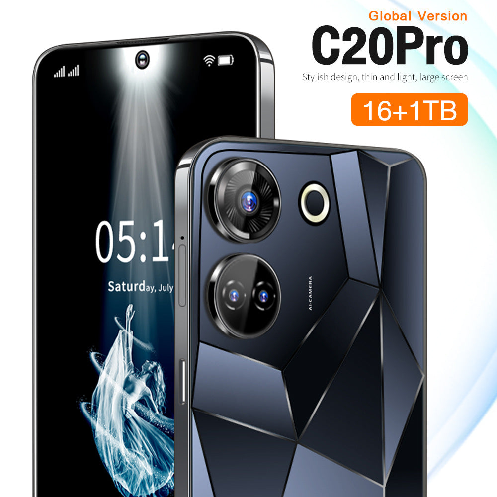 New C20 Pro 7.3Large Screen16+1T Smartphone Direct Sales from Manufacturer(Popular)