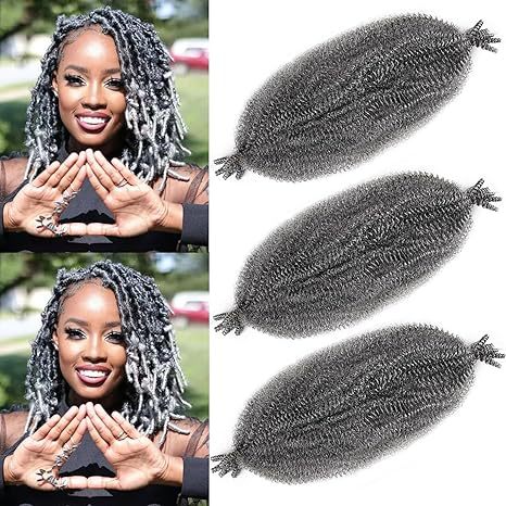 Factory In-Stock African Hand-Torn Caterpillar Wig Synthetic Long Curly Hair Marley Braid Fluffy Short Curly