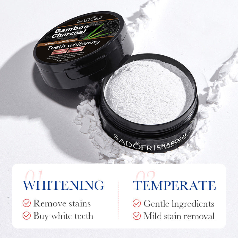 All English Tooth Powder60g SADOER Remove Tobacco Stains, Whiten Teeth, Clean Tartar, Strengthen Teeth Toothpaste  Wholesale