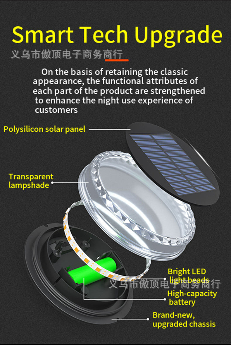 Outdoor Buried Light Waterproof Solar Garden Yard Ground Light Landscape Light Lawn Ground Light LED Wall Lamp
