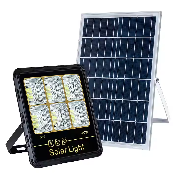 Super Bright Outdoor Solar Flood Light Waterproof ABS Smart Lighting for Yards Split Design