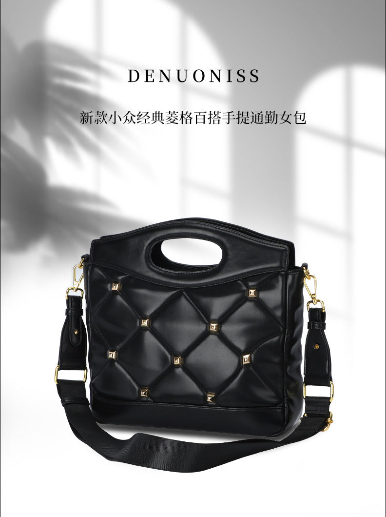 Women's Bag New Niche Classic Quilted Versatile Handbag Commuter Women's Bag Trendy Personality Fashion Crossbody Bag