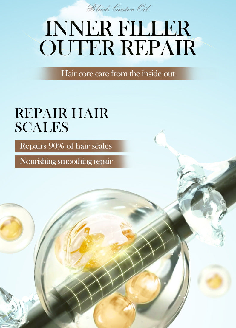 Black Castor Oil Hair Mask500gSADOER Nourishing, Smooth and Fluffy Conditioner Cross-Border Wholesale