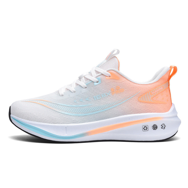 Carbon Plate Running Shoes Four Seasons Youth New Lightweight Breathable Shock Absorption Racing Running Shoes Casual Non-Slip Sports Shoes