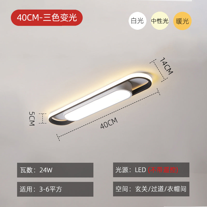 Simple and Modern led Ceiling Light Strip Shape Lamp for Training Room Classroom Gym Car Beauty Lighting Fixture