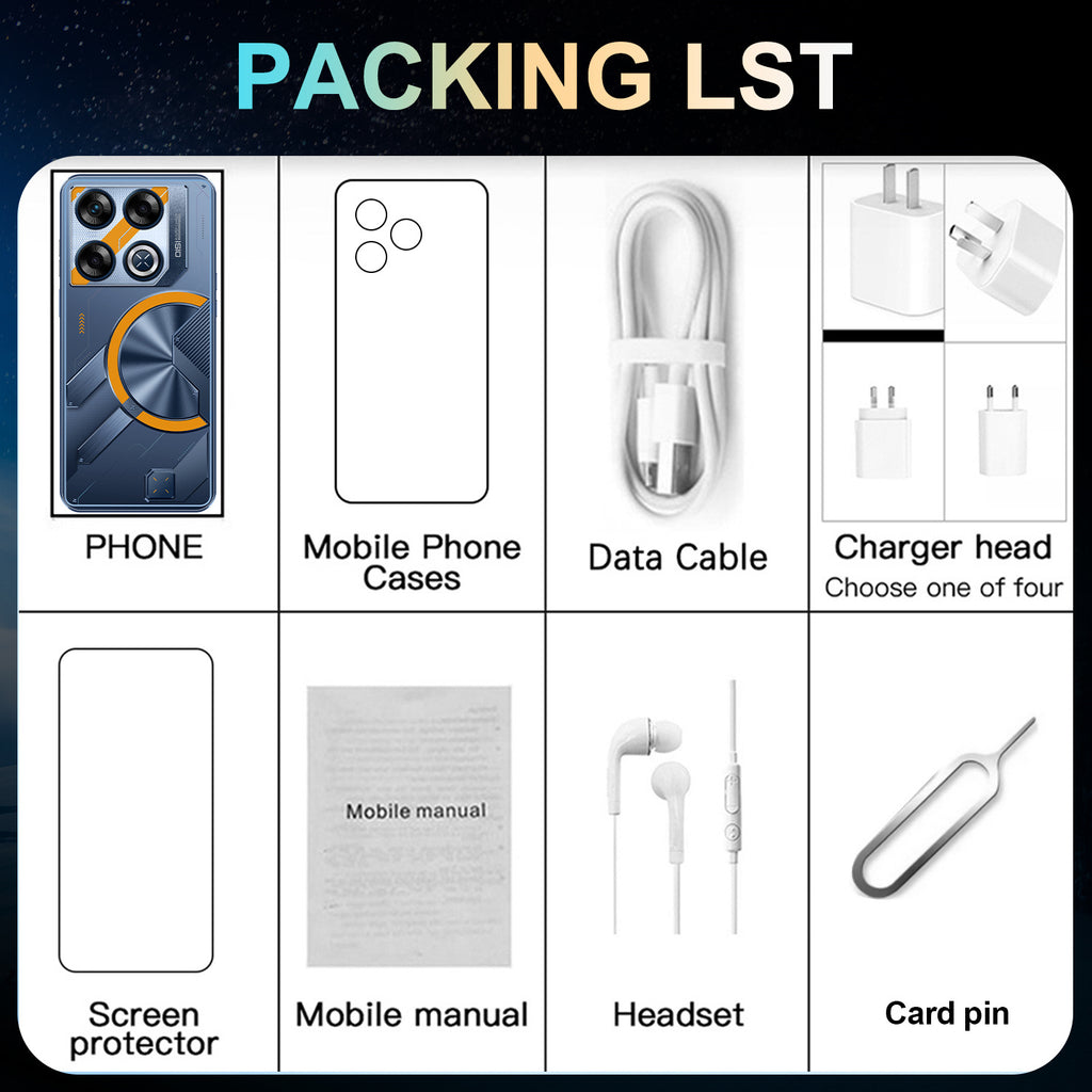 GT20 Pro Smartphone7.3Large Screen Android16+1T Factory Price for Mobile Phones(Popular)