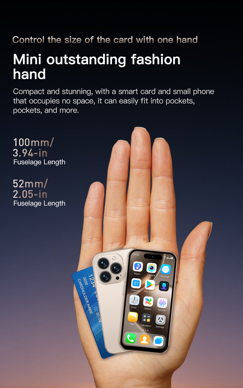M16 PRO Hot Sale Smart Mini Phone4.0Inch Screen Dual SIM Ultra-Thin Quad-Core Backup Phone Foreign Language