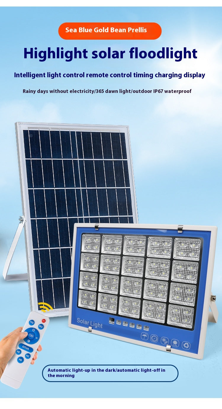 Super Bright New Rural Household LED Street Light Indoor/Outdoor IP65 Flood Light Waterproof Iron ABS for Roads Solar Panels