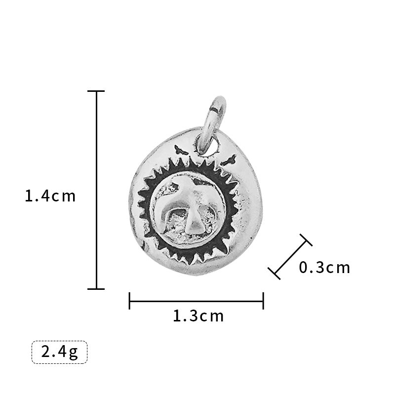 New Stainless Steel Necklace Accessories Japanese Takahashi Goro Cross Wheel Disc Chain Titanium Steel Eagle Hook Taijiao Chain