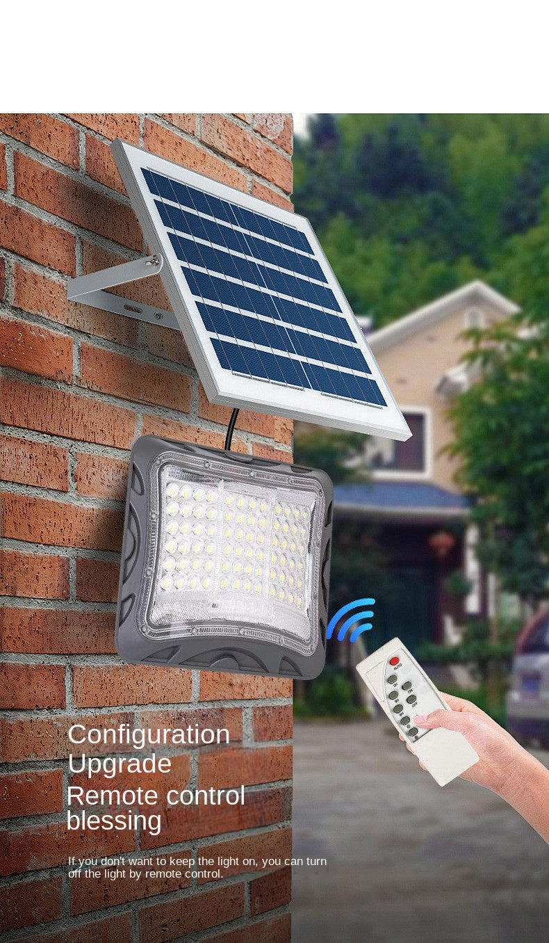 2025 New Solar Outdoor Light Three-Sided Bright Split Floodlight Garden Community Road Lighting Waterproof LED Street Light