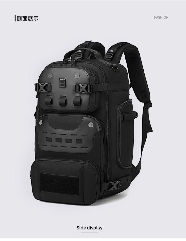 OZUKO Outdoor Tactical Backpack Large Capacity Waterproof Travel Bag Wear-Resistant MOLLE Hiking Backpack