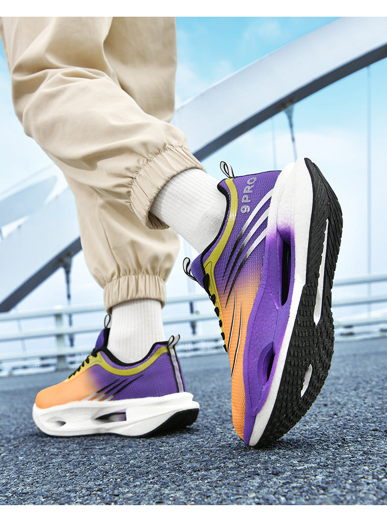 Red Rabbit9PRO Carbon Plate Running Shoes for Men and Women, Racing Mesh Breathable Running Shoes, Fashionable Versatile Shock Absorption Sports Shoes